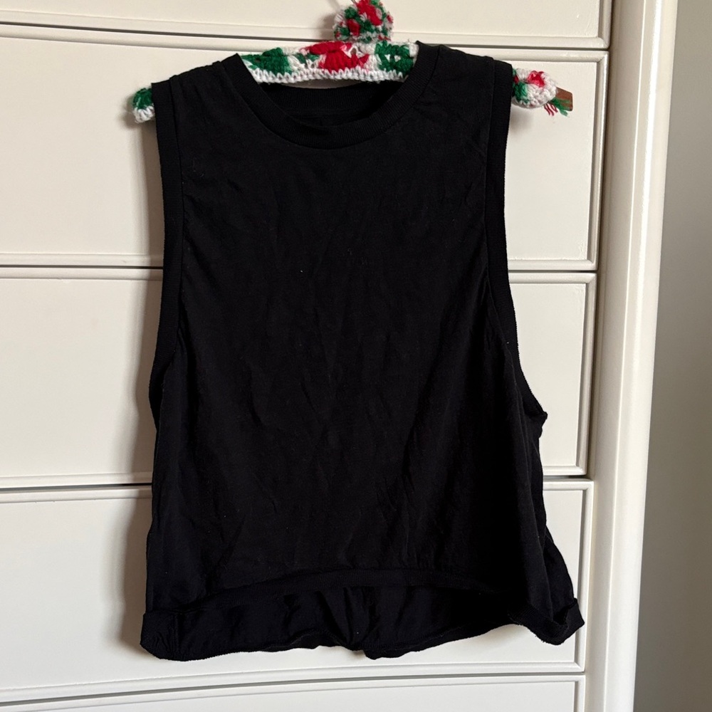 Free People Movement Sleeveless Black Top